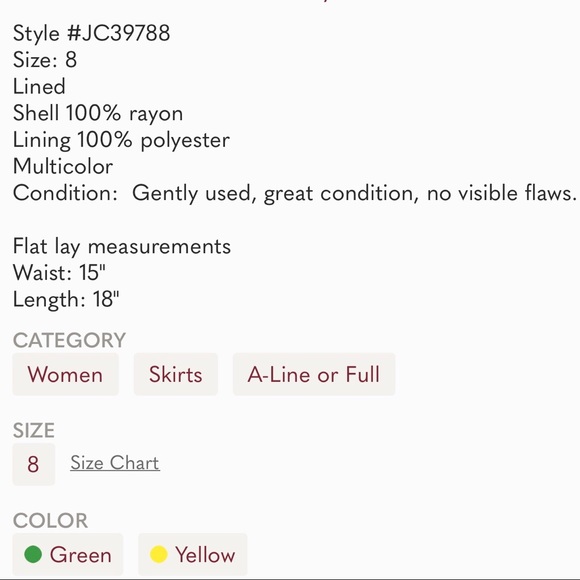 Jack By BB Dakota Green Floral Pleated Skirt - Picture 8 of 8